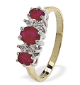 coloured engagement ring