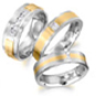 silver gold wedding rings