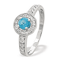 blue diamond ring