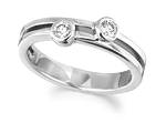 silver diamond ring